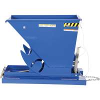 Conteneur autobasculeur, Acier, 1/3 vg³, Bleu R.M.G. Prévention