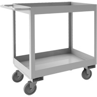 Chariot avec tablettes de calibre industriel, 2 Tiers, 16" la x 34" h x 36-7/16" p, Capacit&eacute; 600 lb R.M.G. Prévention
