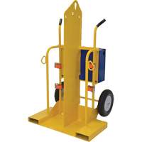 Welding Cylinder Torch Cart, Foam-Filled Wheels, 24" W x 19-1/2" L Base, 500 lbs. R.M.G. Prévention