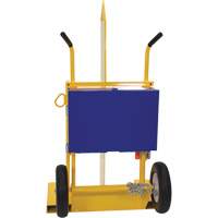 Welding Cylinder Torch Cart, Foam-Filled Wheels, 24" W x 19-1/2" L Base, 500 lbs. R.M.G. Prévention