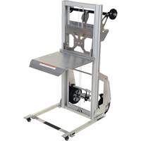 Portable Aluminum Load Lifter, Foot Pump Operated, 200 lbs. Capacity, 61" Max Lift R.M.G. Prévention