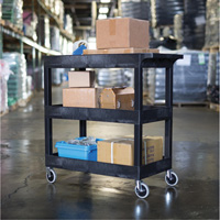 Tub Cart, 3 Tiers, 35-1/4" x 36-1/4" x 18", 300 lbs. Capacity R.M.G. Prévention