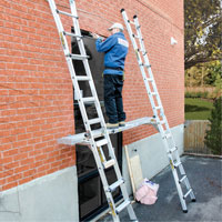 Telescoping Work Plank, 204" W x 12" D, 250 lbs. Capacity, Knocked Down R.M.G. Prévention