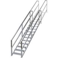 SmartStairs 11-16 Steps Modular Construction Stair System, 120" H R.M.G. Prévention