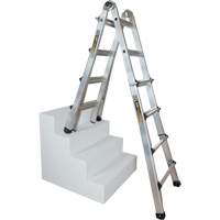 Telescoping Multi-Position Ladder, Aluminum, 300 lbs., CSA Grade 1A R.M.G. Prévention