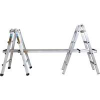 Telescoping Multi-Position Ladder, Aluminum, 300 lbs., CSA Grade 1A R.M.G. Prévention