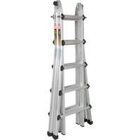 Telescoping Multi-Position Ladder, Aluminum, 300 lbs., CSA Grade 1A R.M.G. Prévention