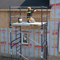 Complete Scaffold Tower with Casters, 69-1/2" D x 178" H R.M.G. Prévention