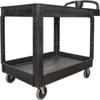Utility Cart, 2 Tiers, 25-5/8" x 33-1/2" x 43-3/4", 550 lbs. Capacity R.M.G. Prévention
