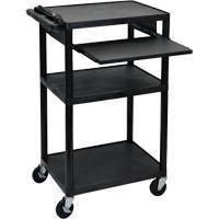 Electric Utility Cart, 3 Tiers, 24" x 42" x 18", 300 lbs. Capacity R.M.G. Prévention