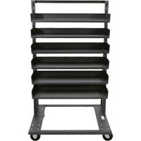 Single-Sided Heavy Duty A-Frame Cart with 6 Trays, 38" x 25" x 63", 2500 lbs. Capacity R.M.G. Prévention