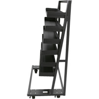 Single-Sided Heavy Duty A-Frame Cart with 6 Lipped Trays, 38" x 25" x 63", 2500 lbs. Capacity R.M.G. Prévention