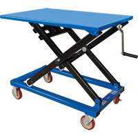 Manual Scissor Lift Table, 37-3/8" L x 23-5/8" W, Steel, 660 lbs. Capacity R.M.G. Prévention