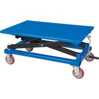 Manual Scissor Lift Table, 37-3/8" L x 23-5/8" W, Steel, 660 lbs. Capacity R.M.G. Prévention