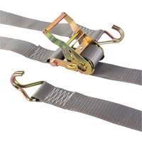 Tendeur d'arrimage utilitaire robuste, Crochet en J, 2" la x 16' lo, Charge d'utilisation 500 lb (227 kg) R.M.G. Prévention
