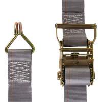 Tendeur d'arrimage utilitaire robuste, Crochet en J, 2" la x 16' lo, Charge d'utilisation 500 lb (227 kg) R.M.G. Prévention