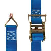 Tendeur d'arrimage utilitaire robuste, Crochet en J, 2" la x 20' lo, Charge d'utilisation 500 lb (227 kg) R.M.G. Prévention