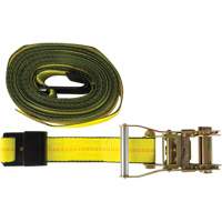 Tendeur d'arrimage pour treuil, Crochet plat, 30' , 2" , Charge d'utilisation max. 3335 lb (1512 kg) R.M.G. Prévention