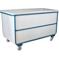 Straight Wall Box Truck, White Polyethylene, 57" L x 34" W x 33" H, 22 cu. ft. Volume, 1000 lbs. Capacity R.M.G. Prévention