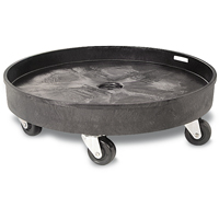 Waste Container Dolly, Polyethylene, Black R.M.G. Prévention
