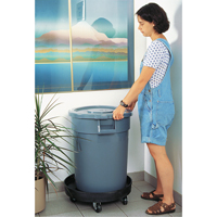 Waste Container Dolly, Polyethylene, Black R.M.G. Prévention