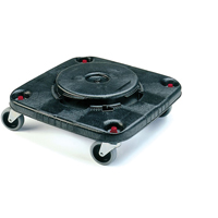 Square BRUTE&reg; Dollies, Polyethylene, Black R.M.G. Prévention