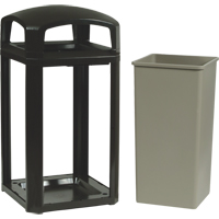 Landmark Series&reg; Classic Container Frame With Rigid Liner, Plastic, 50 US gal. R.M.G. Prévention
