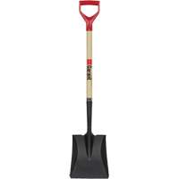 Square Point Shovel, Wood, Tempered Steel Blade, D-Grip Handle, 43-1/2" Long R.M.G. Prévention