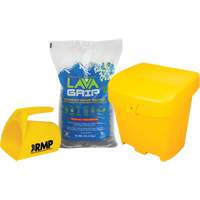 LavaGrip Traction-Aid Kit with 77 Bags, Container Size 35.3 lbs. (16 kg), Bag R.M.G. Prévention