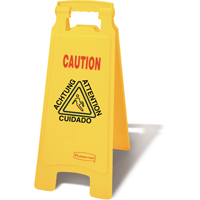 Wet Floor Safety Signs, Quadrilingual with Pictogram R.M.G. Prévention