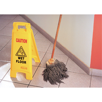 "Wet Floor" Safety Signs, English with Pictogram R.M.G. Prévention