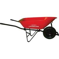 Contractor Wheelbarrow, 6 cu. ft., Steel Tray R.M.G. Prévention