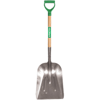 Scoop Shovel, Wood, Aluminum Blade, D-Grip Handle, 29" Length R.M.G. Prévention