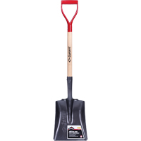 Pro Square Point Shovel, Wood, Tempered Steel Blade, D-Grip Handle, 27-3/4" Long R.M.G. Prévention