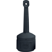 Smokers Cease-Fire&reg; Cigarette Butt Receptacle, Free-Standing, Plastic, 4 US gal. Capacity, 38-1/2" Height R.M.G. Prévention