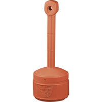 Smokers Cease-Fire&reg; Cigarette Butt Receptacle, Free-Standing, Plastic, 1 US gal. Capacity, 30" Height R.M.G. Prévention