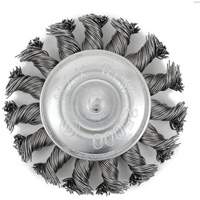 Brosse radiale &agrave; fils nou&eacute;s torsad&eacute;s mont&eacute; sur mandrin EKR275-20, 3", Fils ,02", Tige 1/4" R.M.G. Prévention