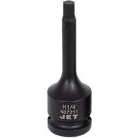 Impact Bit Socket, Hex, 1/4" x 3" L, 1/2" Drive R.M.G. Prévention