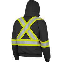 337SF Flame-Resistant Zip Style Hoodie, Men's, Small, Black, 22 cal/cm² R.M.G. Prévention