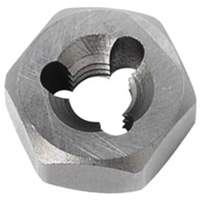 Hexagon Rethreading Bolt Die, 19/32" Dia., 1/4"-28 Thread, Chromium Steel R.M.G. Prévention