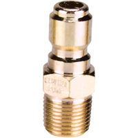 3/8" Male Plated Steel Quick Disconnect Plug R.M.G. Prévention