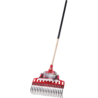 Multi-Purpose Lawn Rake, 20" Blade, 20 Tines, Hardwood Handle, Steel Blade R.M.G. Prévention