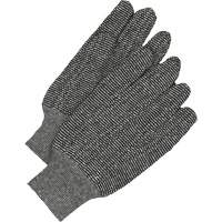 Gants en jersey classiques, Taille unique, Poivre et sel, Non doubl&eacute;, Poignet en tricot R.M.G. Prévention