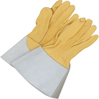 Gants de soudage &agrave; l'arc TIG en cuir de daim retourn&eacute; Gander Brand, Cuir fleur de daim, Taille 10 R.M.G. Prévention