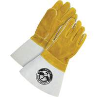 Welder Gloves with 5" Cuff, Split Cowhide, Size One Size R.M.G. Prévention