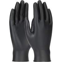 Gants jetables ambidextres Grippaz Skins, Petit, Nitrile, 6 mils, Sans poudre, Noir R.M.G. Prévention