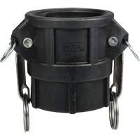 Coupleur &agrave; came et cannelure, Polypropyl&egrave;ne, Type D, 3", NPT femelle, 60 PSI R.M.G. Prévention