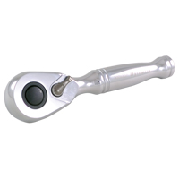Stubby Quick-Release Ratchet Wrench, 3/8" Drive, Plain Handle R.M.G. Prévention