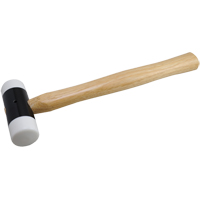 Soft-Face Hammer, 14 oz. Head Weight, Plain Face, Wood Handle, 11-5/8" L R.M.G. Prévention