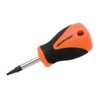 Tournevis court pour vis &agrave; t&ecirc;te carr&eacute;e creuse, Tige de #1, Ronde, 3-4/5" lo, Prise en Plastique/Bois/Coussin&eacute;e R.M.G. Prévention